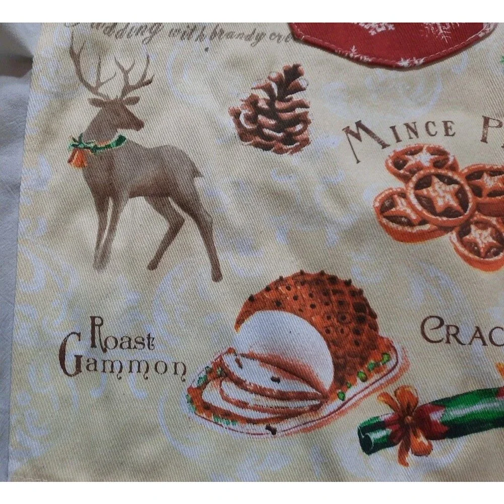 NWT Kitchen Chic “Marry Christmas” Adjustable Christmas Theme Apron